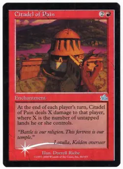 Citadel of Pain 2000 Prophecy FOIL Red Uncommon Enchantment MTG NM AZ1 - Image 1