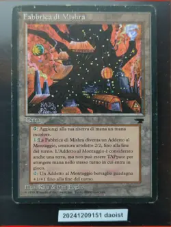 MTG Mishra's Factory Italian Renaissance Fabbrica di Mishra HP - Image 3