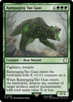 Rampaging Yao Guai #82 | Near Mint | Fallout Magic MTG - Image 1