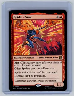 Spider-Punk R Marvel's Spider-Man 92 NM MTG SPM Magic TCG RARE - Image 1