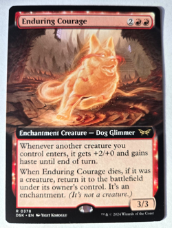 Enduring Courage Duskmourn Borderless MTG Magic the Gathering NM - Image 1