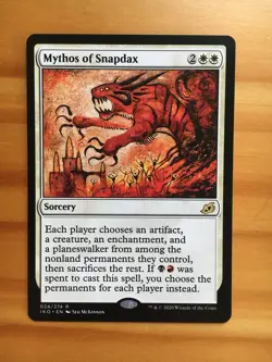 Mtg Ikoria Mythos of Snapdax NM - Image 1