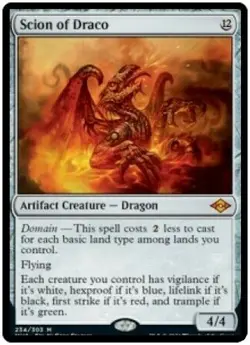 mtg magic scion of draco FRENCH vf fr scion de draco modern horizons 4 available - Image 1