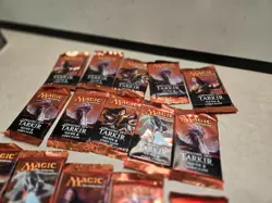 LOT OF 21 SEALED WOTC MtG Dragons of Tarkir Booster Pack (Korean) READ AD - Image 2