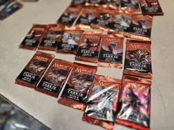 LOT OF 21 SEALED WOTC MtG Dragons of Tarkir Booster Pack (Korean) READ AD - Image 3