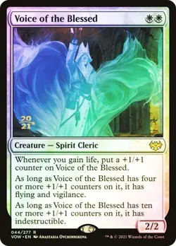 MTG Voice of the Blessed FOIL Prerelease Promo NM Rare Innistrad VOW - Image 1