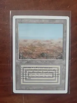 Scrubland - MTG - Revised Edition - 1994 - Rare Dual Land - Image 1