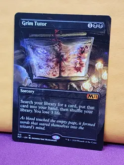 1x BORDERLESS ALT ART Grim Tutor, NM, M21, Magic: the Gathering, MtG - Image 2