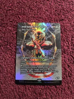 Iron Spider Civil Warrior 0039 Foil Borderless Marvels Spider-Man - Image 1