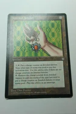 MTG Jeweled Amulet x1- -Ice Age-Mod/Hvy Play - Image 1