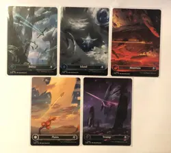 Borderless Lands Lot Of 5 (Full Set 0262-0266) MTG Edge Of Eternities NM - Image 1