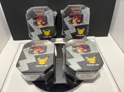 (Lot of 4) 2021 Pokemon 25th Anniversary Celebrations Tins Sweet!!! - Image 1