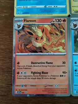 Lot Of 4 Black Star Promo Vaporeon Jolteon Flareon Holo Pokemon Cards - Image 4
