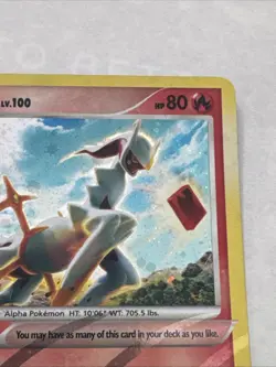 Arceus LV.100 AR3 Holo Pokemon LP Fire Type FREE SHIPPING - Image 2