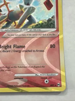 Arceus LV.100 AR3 Holo Pokemon LP Fire Type FREE SHIPPING - Image 5