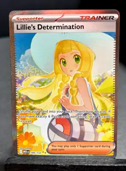 Pokemon TCG Lillie’s Determination Mega Evolution 184/132 SIR English NM 🔥 - Image 1