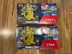 Pokemon Surging Sparks ETB + Booster Bundle Costco 2-pack - SEALED! 2 Boxes - Image 1