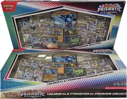 SAME DAY 🚛 Pokemon Lucario Ex Tyranitar Ex Prismatic Evolution LOT OF 2 - Image 1