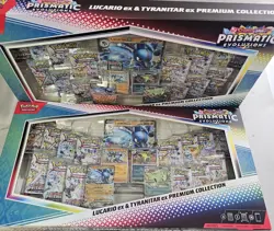 SAME DAY 🚛 Pokemon Lucario Ex Tyranitar Ex Prismatic Evolution LOT OF 2 - Image 5