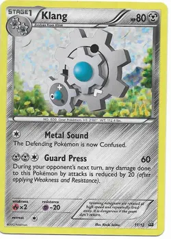 Pokemon Klang Confetti Holofoil 11/12 McDonald's Collection 2012 - LP - Image 1