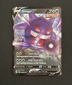Pokemon Gengar Lot V 156/264 Full Art VMAX 157/264 Trainer Gallery TG06/TG30 - Image 2