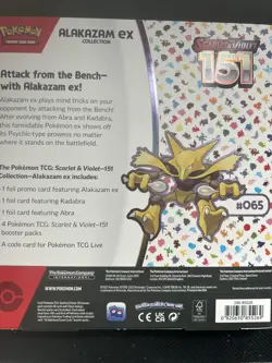 Pokemon TCG Scarlet and Violet - 151 Alakazam ex Collection Box - 4 Packs 820650855269 - Image 2