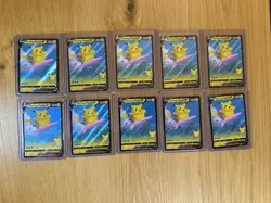 pokemon celebrations surfing pikachu v 008/025 Lot Of 10 - Image 1