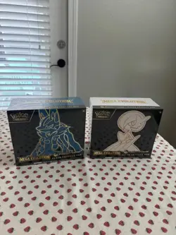 POKEMON CENTER Mega Evolution Gardevoir & Lucario ETB Elite Trainer Box Set - Image 1