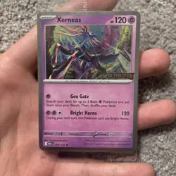 Xerneas 064/132 SEALED Pokemon: Mega Evolution Stamped Promo - Best Buy Promo - Image 3