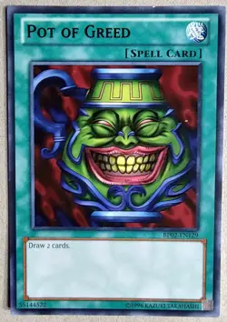 Pot of Greed - Yu-Gi-Oh! - BP02-EN129 - Unlimited - Rare - LP - Free Shipping - Image 1