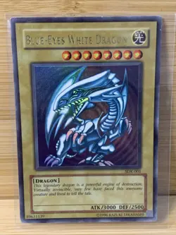 Blue-Eyes White Dragon SDK-001 Ultra Rare Holo Yugioh Card - Image 1