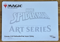 MTG Marvel Spider-Man Art Card, Venom, Evil Unleashed 12/54 - Image 2