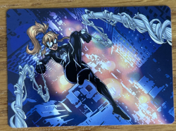 MTG Marvel Spider-Man Art Card, Arana, Heart of the Spider #37/54 - Image 1