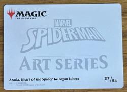 MTG Marvel Spider-Man Art Card, Arana, Heart of the Spider #37/54 - Image 2