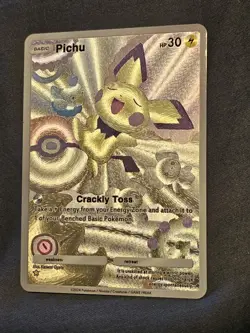 Pichu 171 Pokemon TCG Pocket Wisdom Of Sea And Sky Textured Fanart Card - Image 1