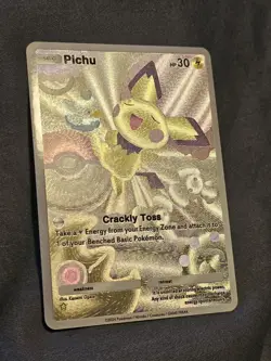 Pichu 171 Pokemon TCG Pocket Wisdom Of Sea And Sky Textured Fanart Card - Image 2