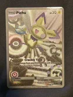 Pichu 171 Pokemon TCG Pocket Wisdom Of Sea And Sky Textured Fanart Card - Image 3