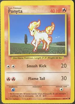 Ponyta 060/102 Base Set Regular - Pokemon Card - Image 1