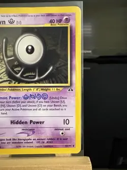 UNOWN (U) - 51/75 Neo Discovery MP - Regular Uncommon - Pokemon TCG Card - Image 3