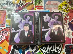 Destined Rivals ETB Card Sleeves - Pokemon TCG Mewtwo Giovanni 65 Ct Brand New - Image 1