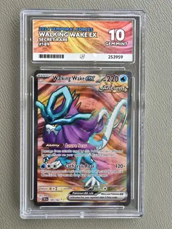 ACE 10 Walking Wake ex 189/162 Pokemon Card Sv05: Temporal Forces Holo GEM MINT - Image 1