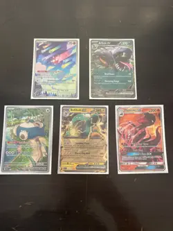 Pokemon ex and gx cards near mint condition 2017-2023 card sleeves included - Image 1