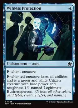 Witness Protection 1x MtG Foundations SP/NM - Image 1