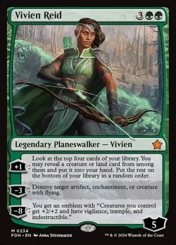 Vivien Reid 1x MtG Foundations SP/NM - Image 1