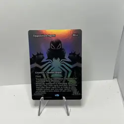 Magic MTG Spider-Man Opposition Agent 0019 Borderless Marvel Eternal Mythic Foil - Image 1