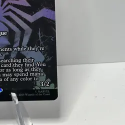 Magic MTG Spider-Man Opposition Agent 0019 Borderless Marvel Eternal Mythic Foil - Image 4