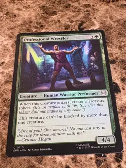 PROFESSIONAL WRESTLER Magic MTG Spiderman Foil - Image 1