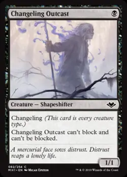 Changeling Outcast - Light Play MTG Modern Horizons - Image 1