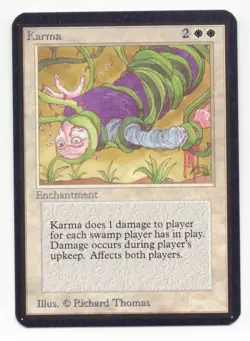 MTG: Magic Limited Alpha Edition - Karma *Light Play* - Image 1