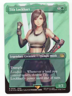MTG: Magic FINAL FANTASY *Surge Foil* Tifa Lockhart (Borderless) - Image 1